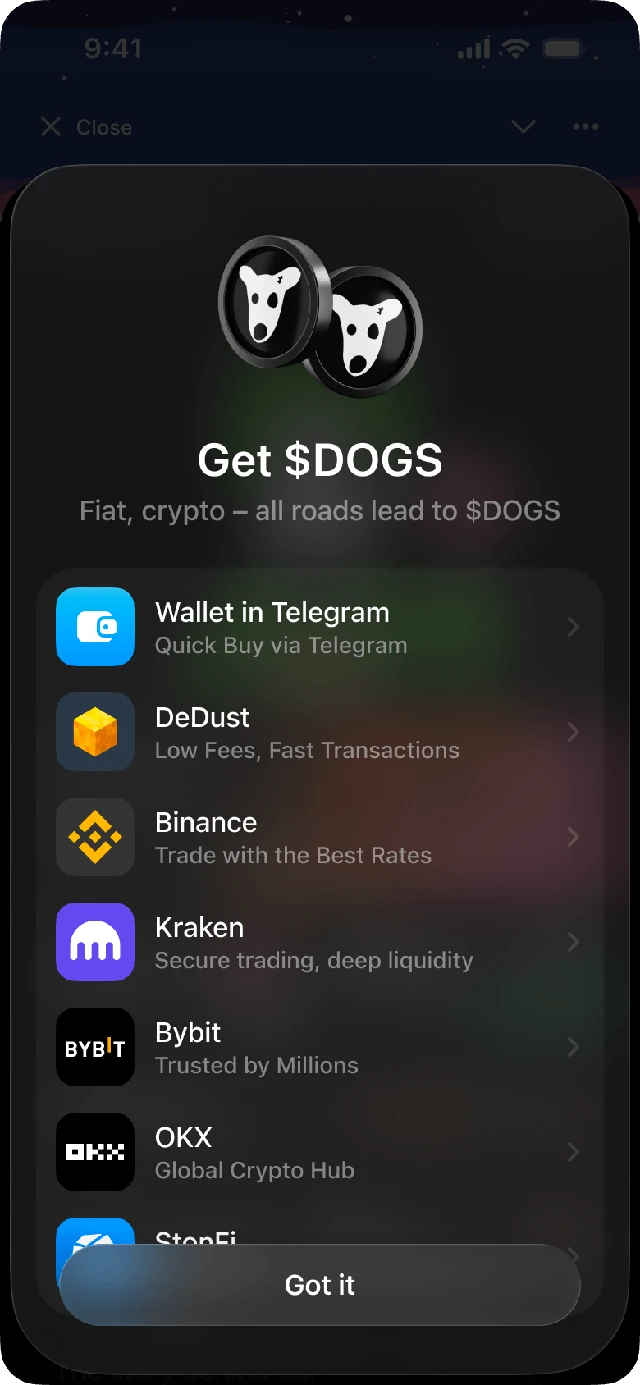 Get $DOGS