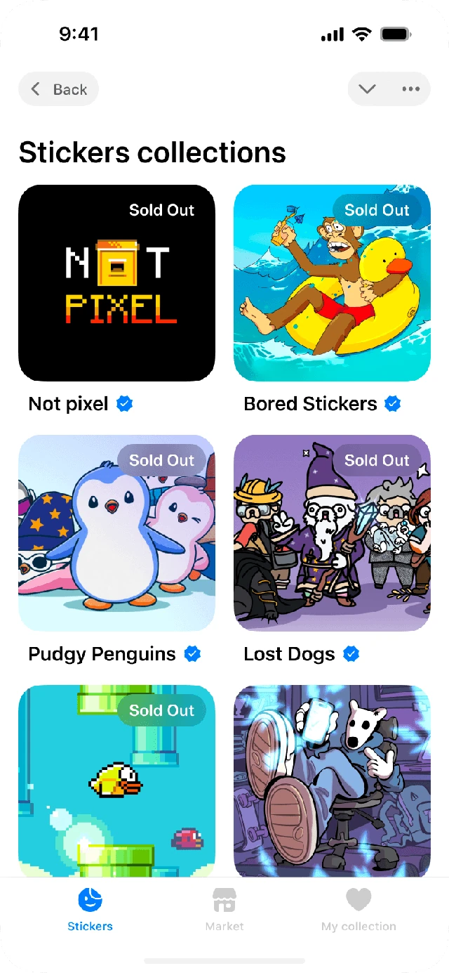 Stickers collections