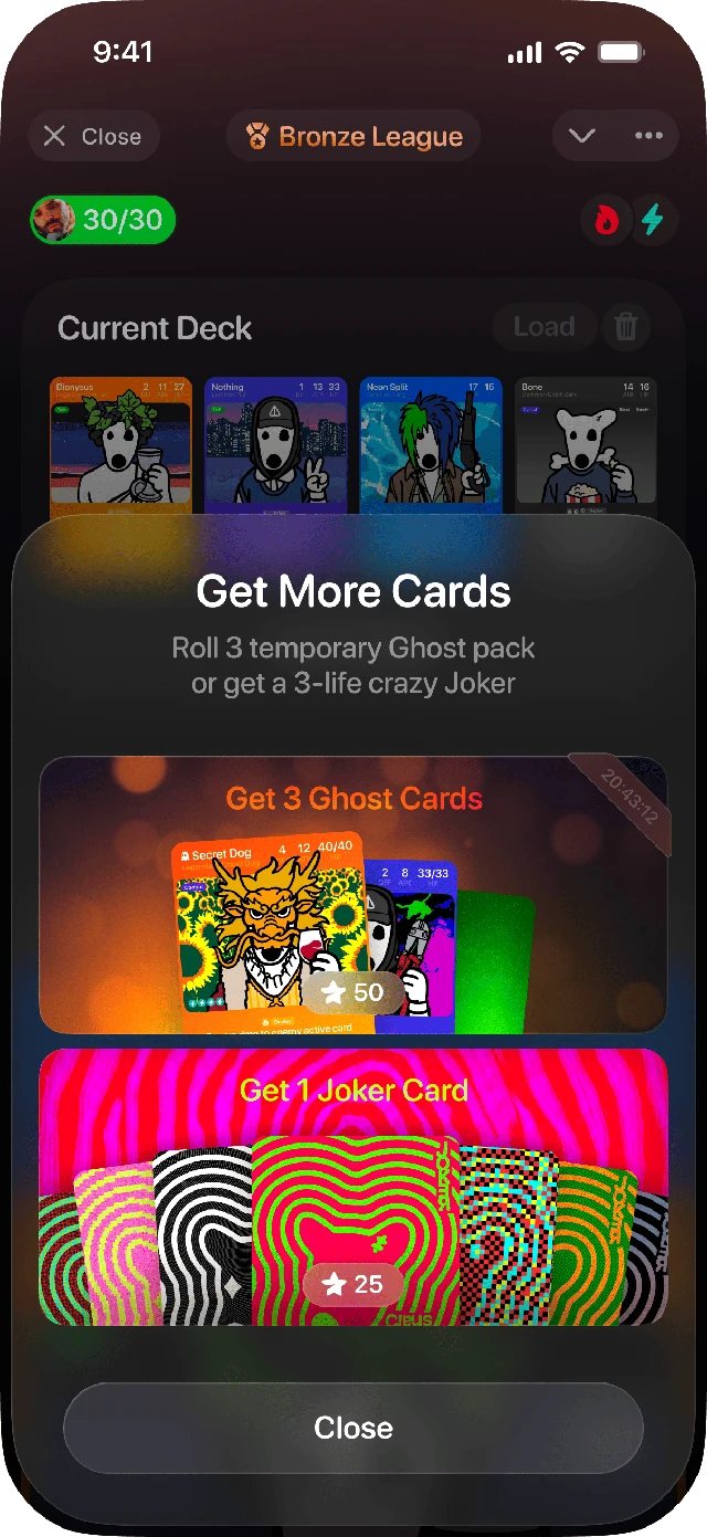 Get more cards